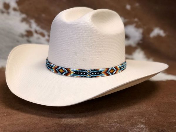 Hatband Beaded Stretch-B1-K
