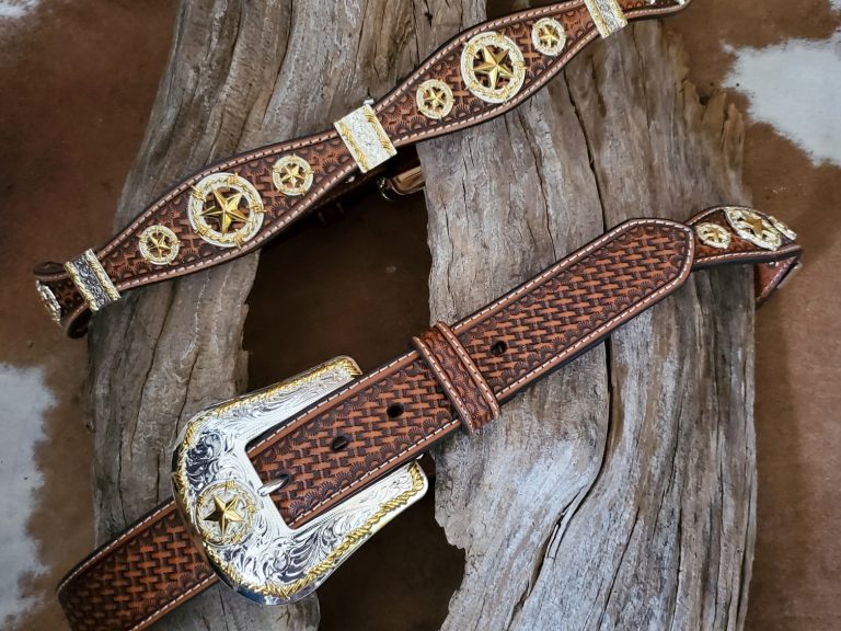 Nocona Men’s Leather Belt w/Star Concho | Tiny's Western Wear in Austin ...