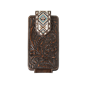 Nocona Floral Embossed with Cross Embroidered Cellphone Case