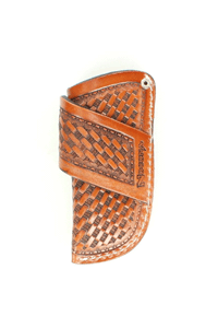 Nocona Brown Basketweave Knife Sheath