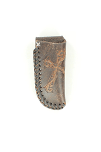 Nocona Cross Embossed Knife Sheath