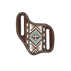 Nocona Cross Embroidered Knife Sheath