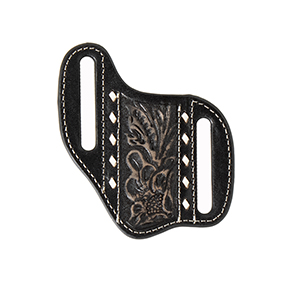 Nocona Black Floral Embossed Knife Sheath