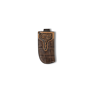 Ariat Brown Floral Overlay Knife Sheath