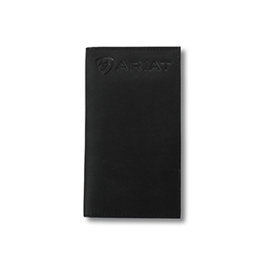 Ariat Black Leather Logo Embossed Rodeo Wallet