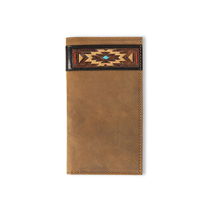 Ariat Men's Brown Southwest Rodeo Wallet