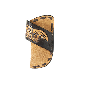 3D Tan Tooled Leathe Knife Sheath