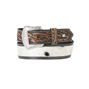 Nocona Men's Calf Hair with Turquoise Accent