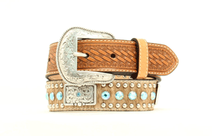 Kids Nocona Calf Hair Rhinestone Belt