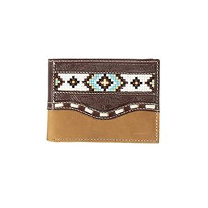 Men's Nocona Beaded BiFold Wallet