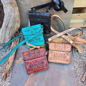 Southwest Leather Crossbody Bag