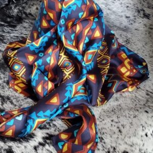 Southwest Multicolored Silk Scarf