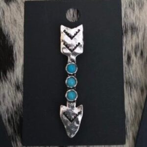 Arrow w/Turquoise Accent Hat Pin