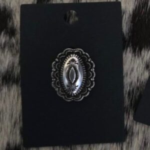 Oval Concho Hat Pin