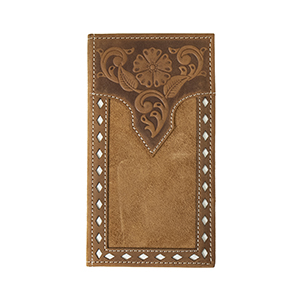 Nocona Men's Roughout Leather Rodeo Wallet